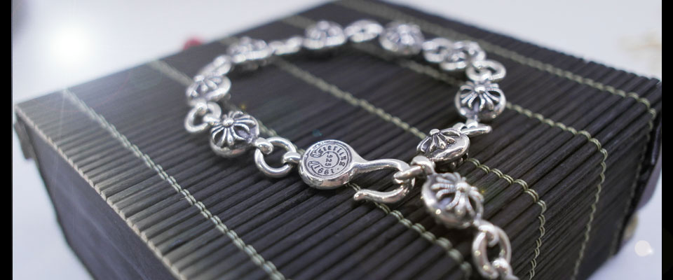 Chrome hearts cross ball on sale bracelet